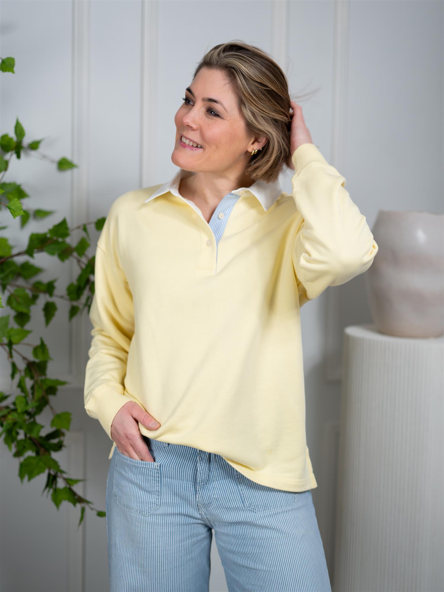 Gant Rugger Sweatshirt Vanilla Yellow
