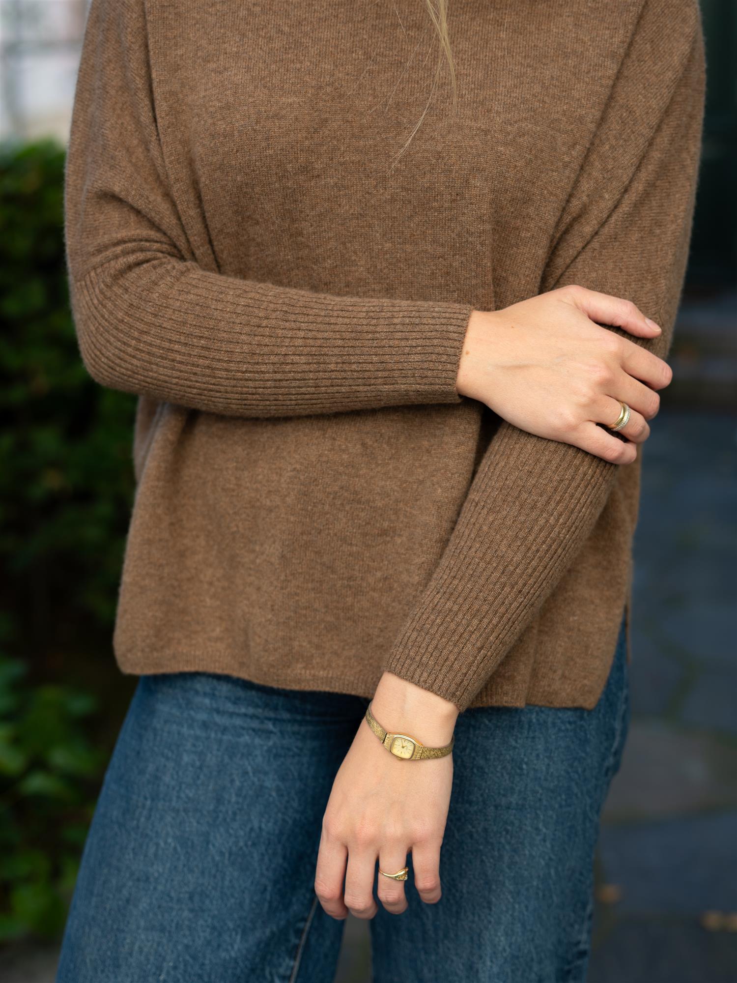 Margareth Poncho Cafe Au Lait