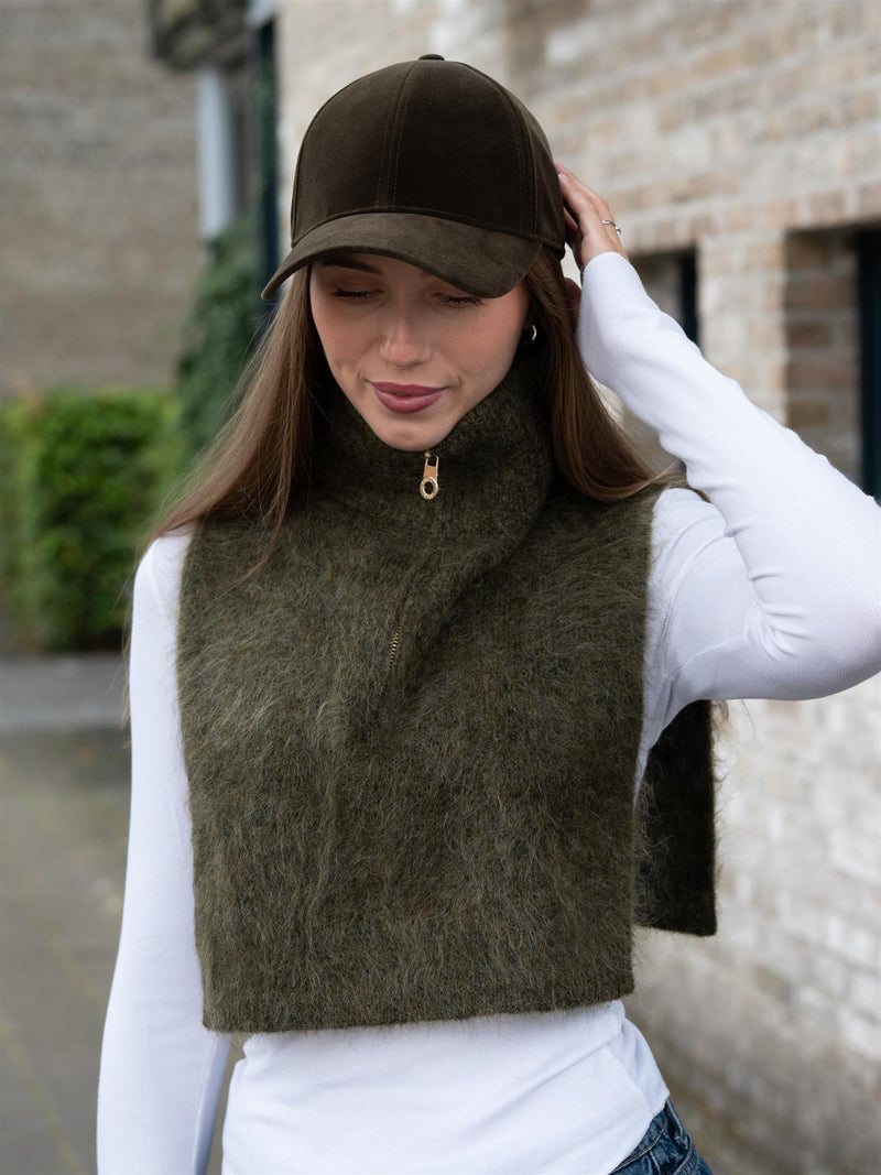 Ella&il Julie Velvet Cap Army