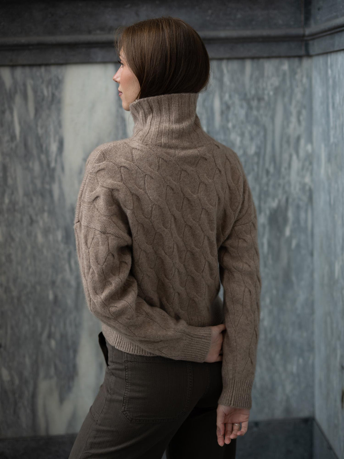 Davida Chunky Cable Turtle Mink