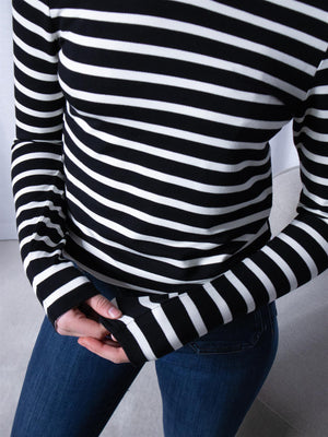 Stylein Canvey Top Black Striped