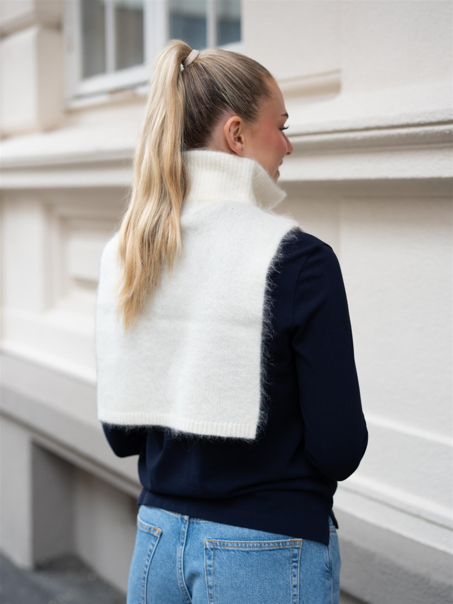 Ella&il Belinda Chunky High Neck Bright White