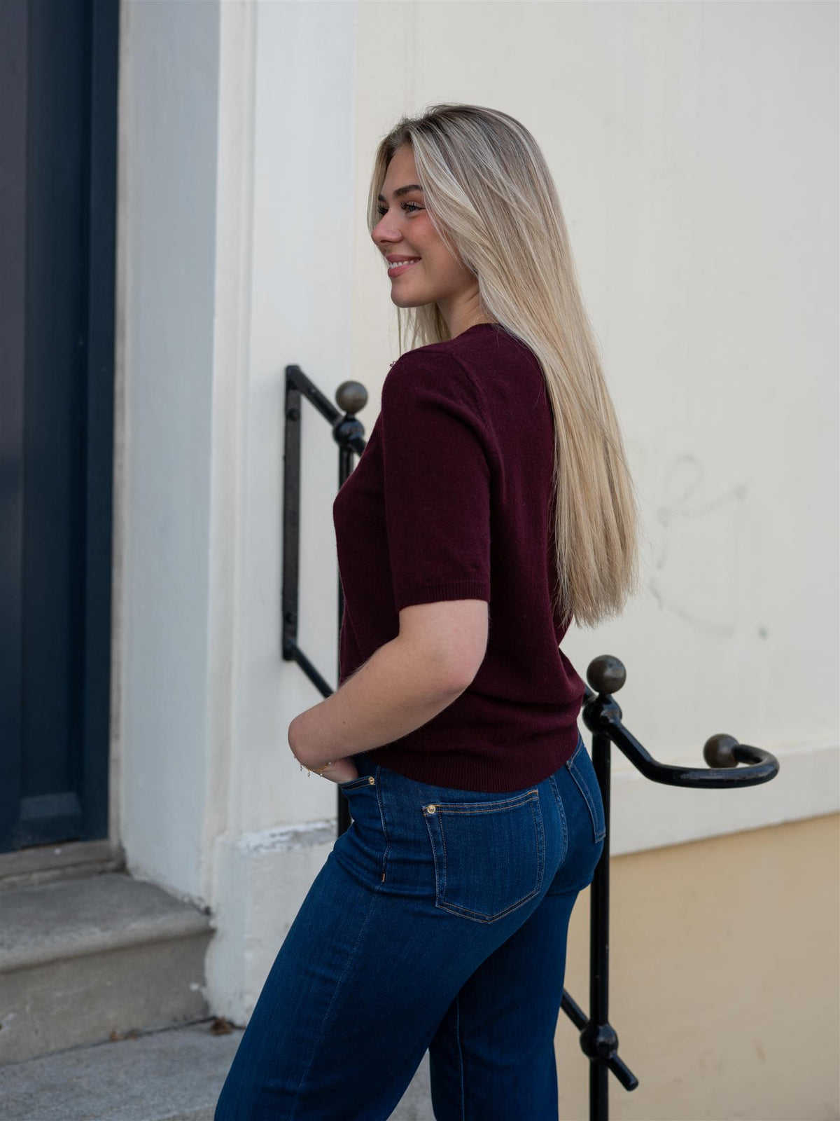 Dear Dharma Marthe Tee Aubergine