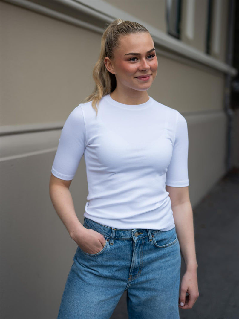 Julie Josephine Marianne Rib tee White