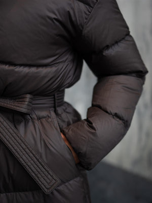 Camilla Pihl Dakota Down Coat Dark Brown