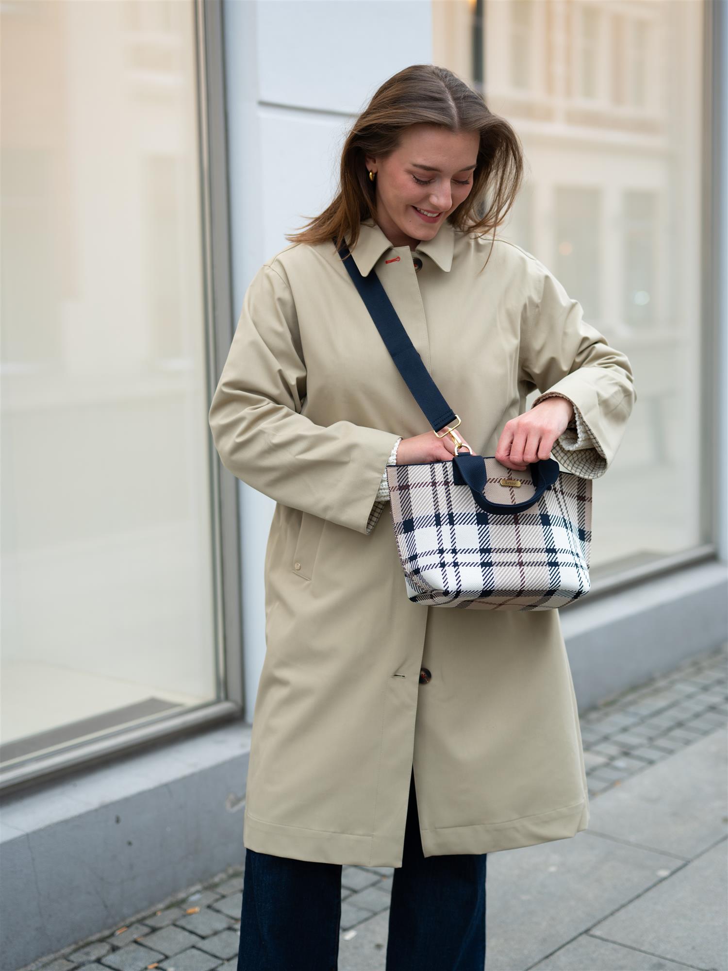 Barbour Layla Mini Tote Military Brown/Classic