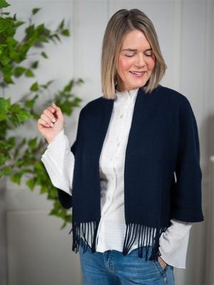 Christian Aks Keyla Lambswool Jacket Navy