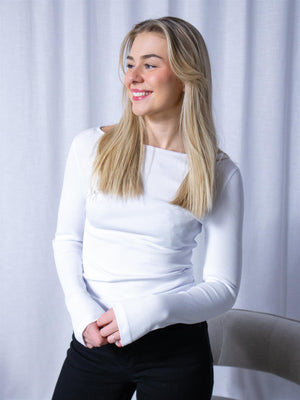 Camilla Pihl Petronella Rib Boatneck White