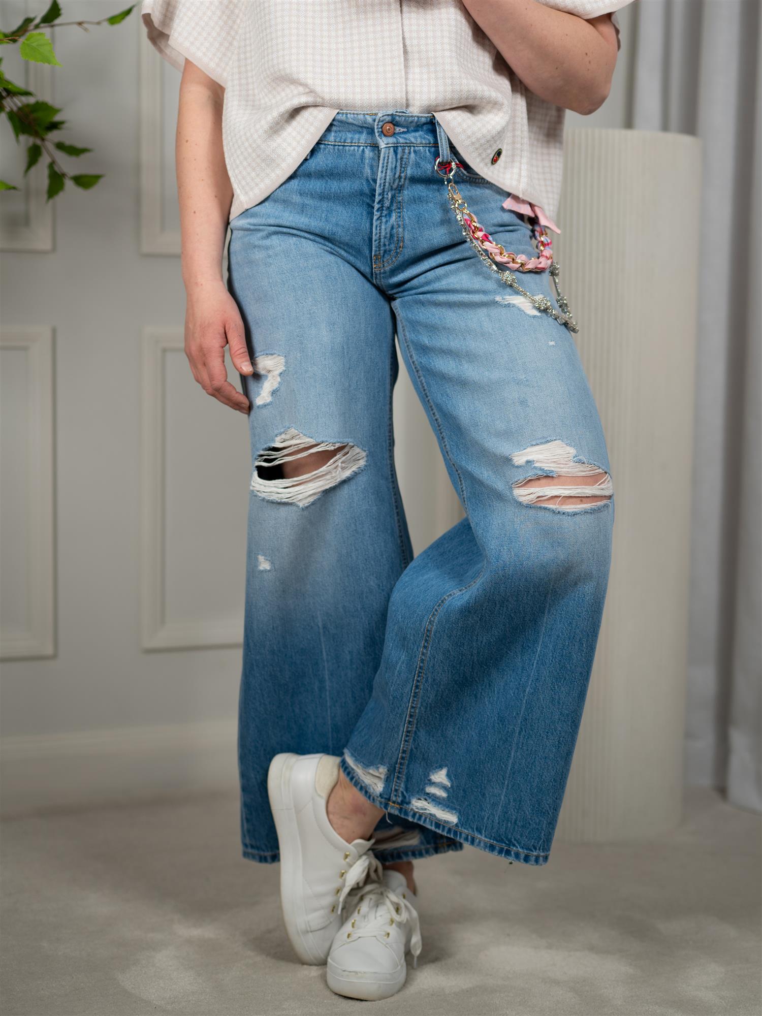 Cambio Palazzo Cropped Mia Charivari Autentic Destroy