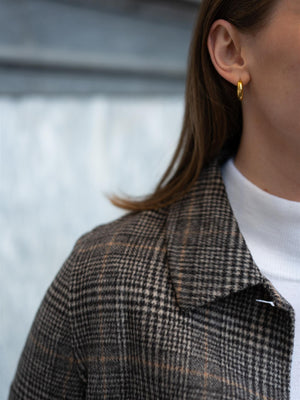 Busnel Mathilde Checked Jacket Anthracite Check