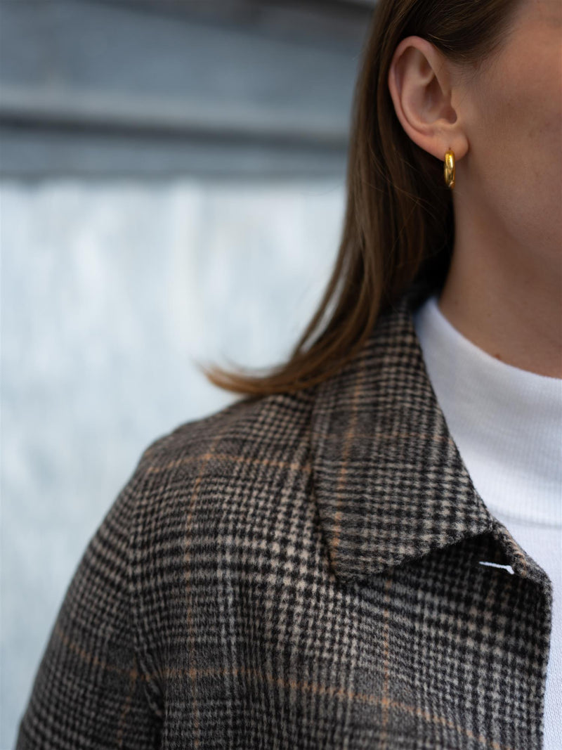 Busnel Mathilde Checked Jacket Anthracite Check