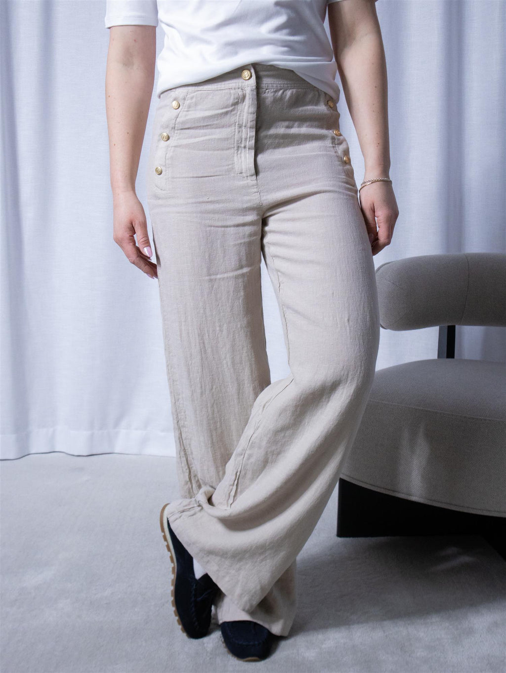 Busnel Pim Solid Trouser Sand