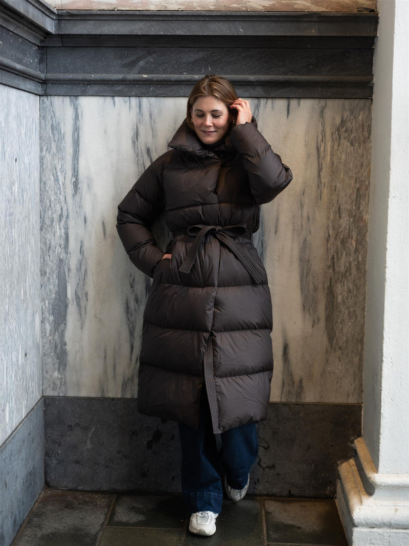 Camilla Pihl Dakota Down Coat Dark Brown