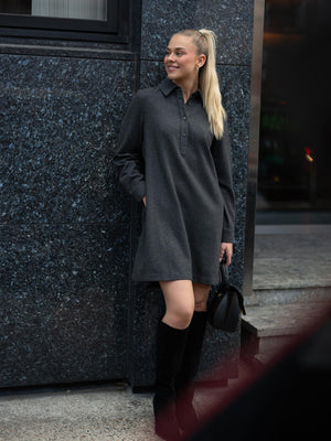 Camilla Pihl Odette Dress Grey Melange