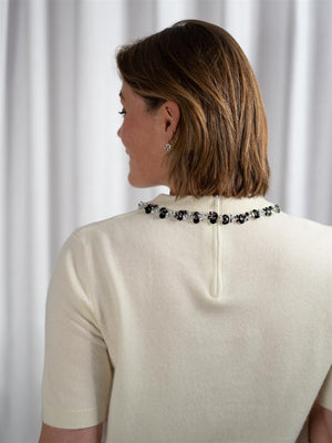 ONE and OTHER Tone Knitted Top Winter White