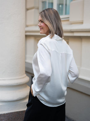 Sand Matt Blouse Nepeta Offwhite