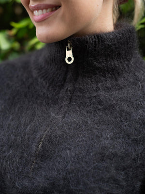 Ella&il Li Chunky Sweater Dark Brown