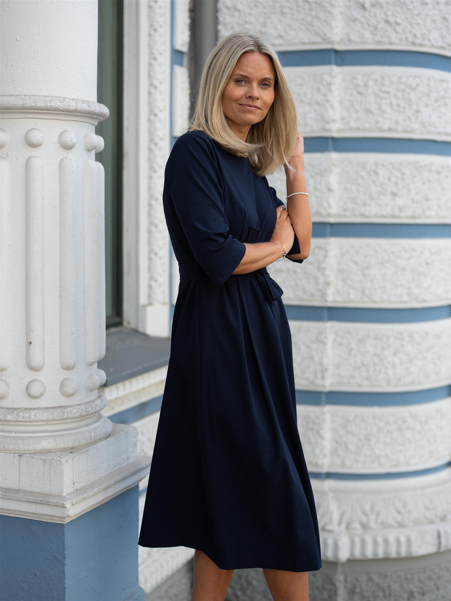 Mana Dress Dark Navy Blue