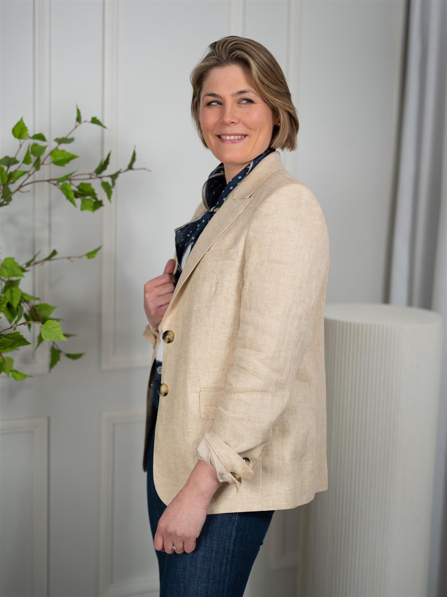 Sand Ginette Blazer Pointy