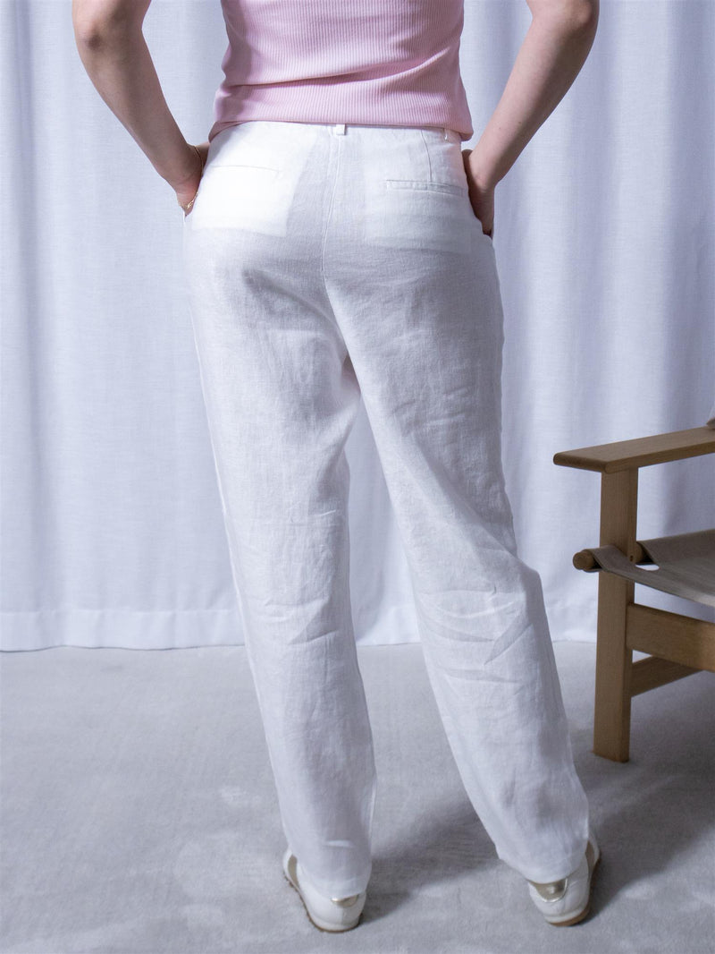 Sand Meloe Trouser White