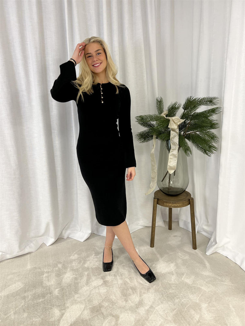 Lexington Anya Knitted dress Black