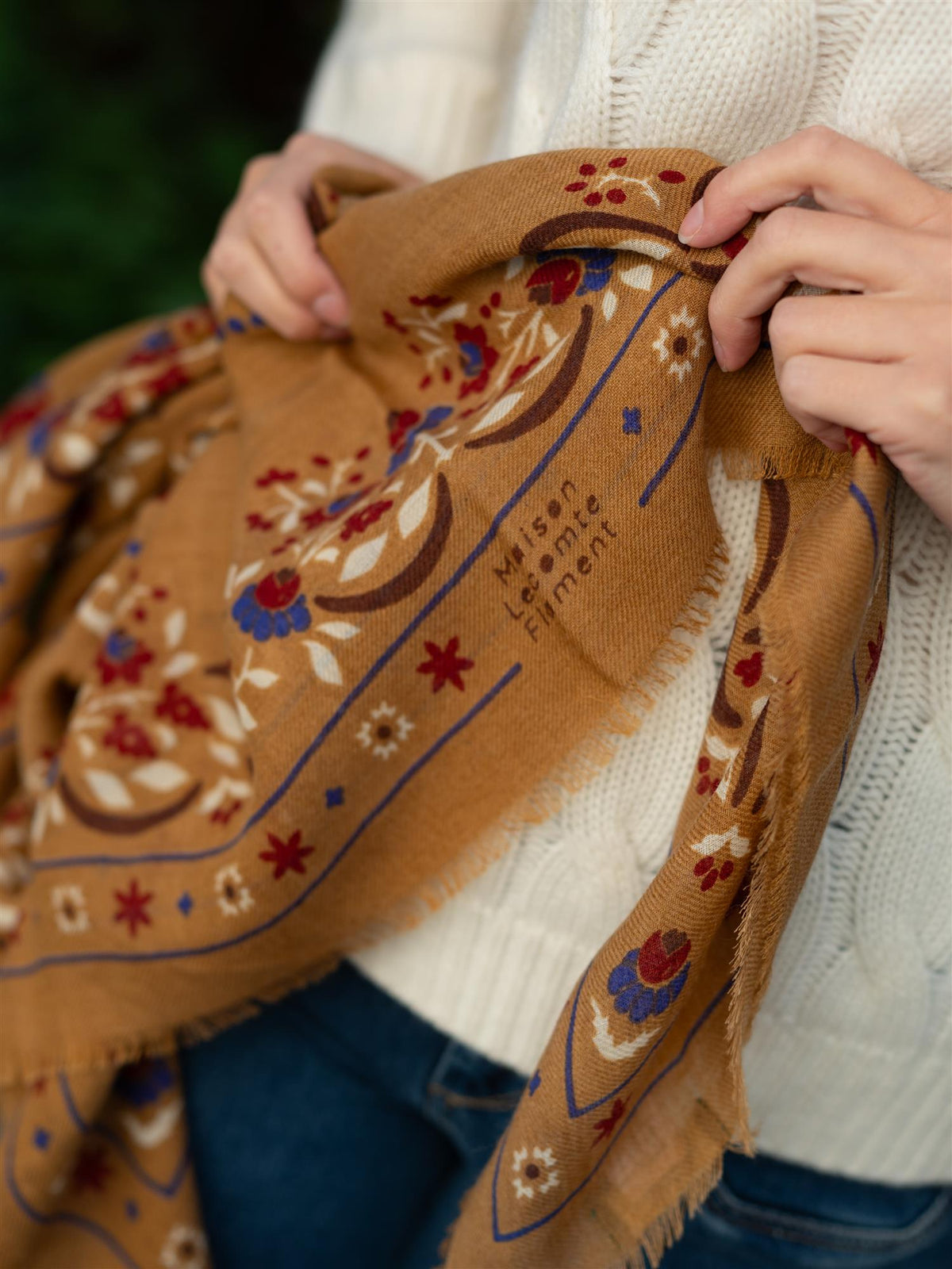 Scarf Secret Garden Camel WS