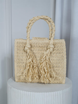 Ella&il Sigrid Straw Bag Beige