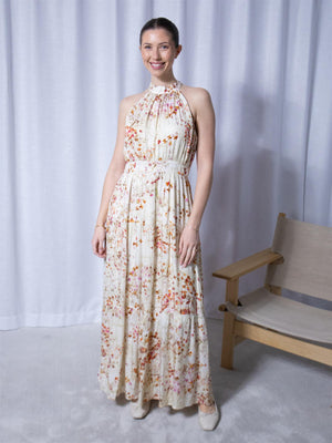 Riccovero Charmed Dress Cream Orange Sunset