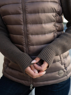 Colmar Hooded Jacket With Knitted Sleeves