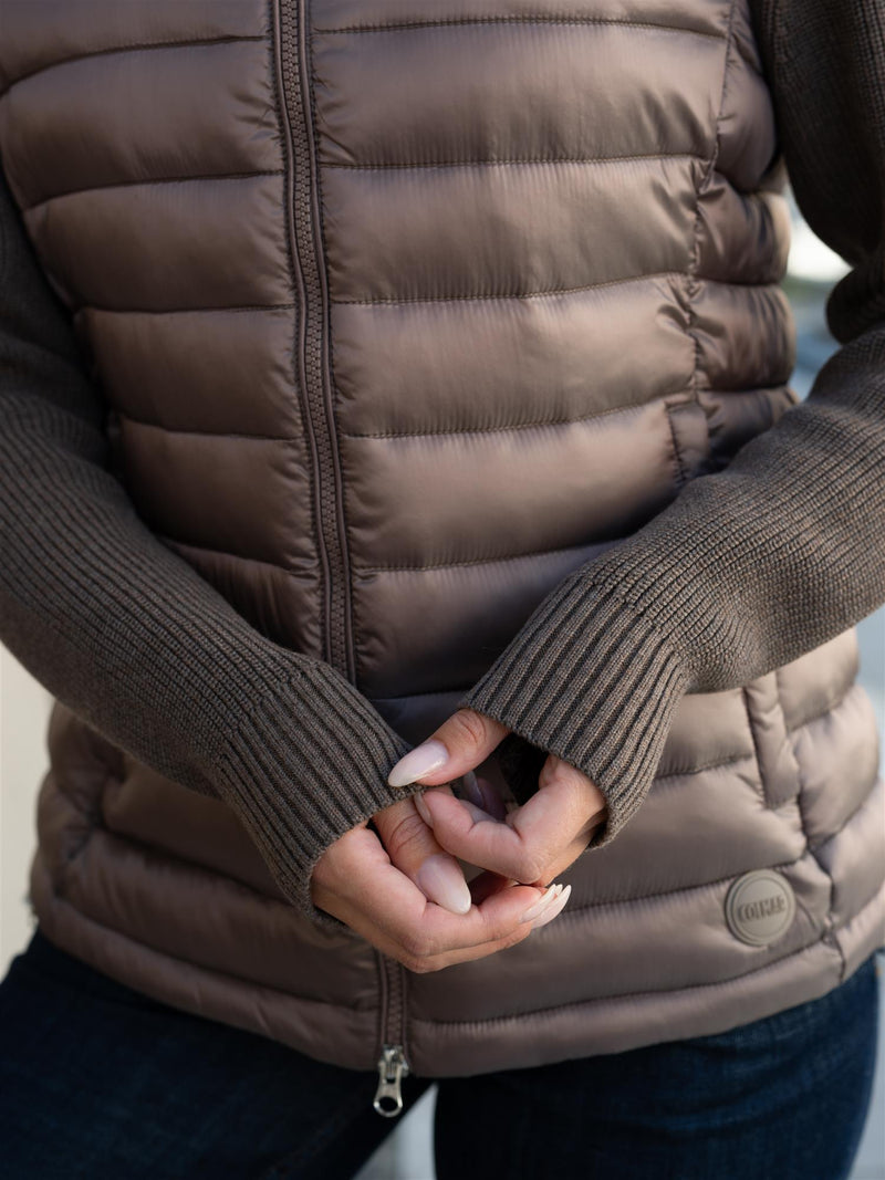 Colmar Hooded Jacket With Knitted Sleeves
