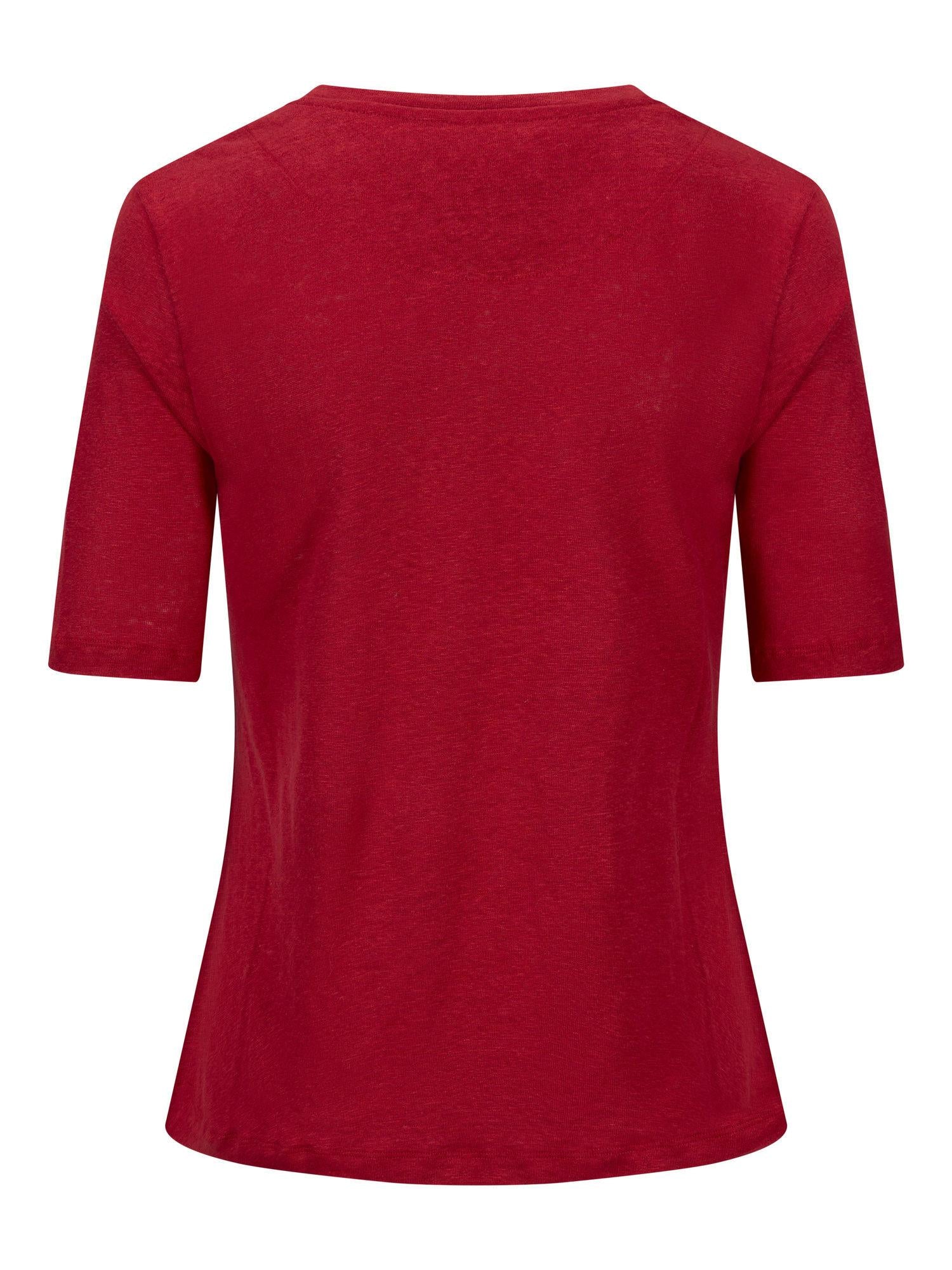Ella&il Karina Linen Tee Red