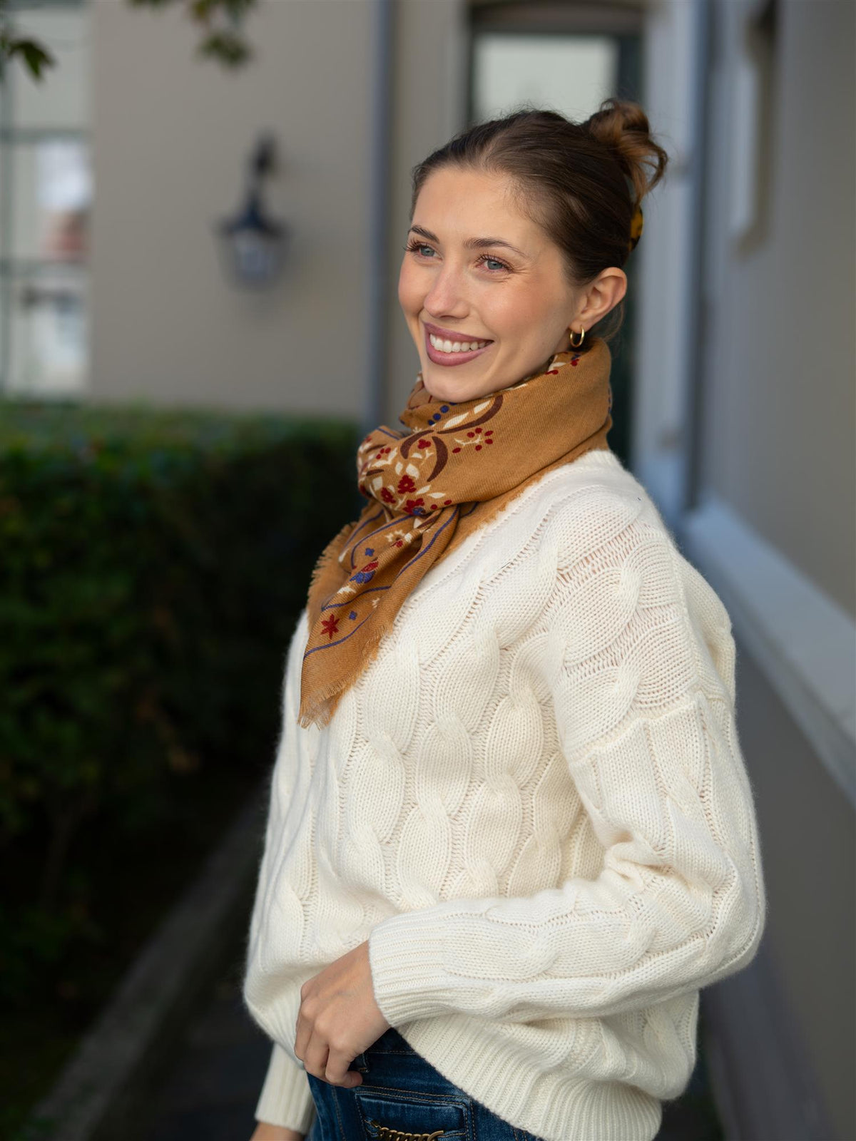 Scarf Secret Garden Camel WS