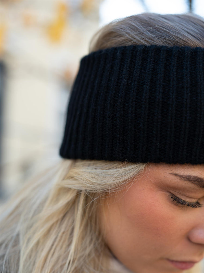 Davida Rib Headband Black