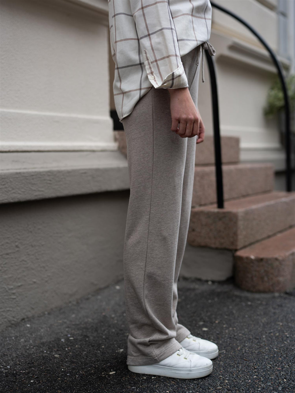 Lexington Jenna Jersey Pant Light Brown Melange