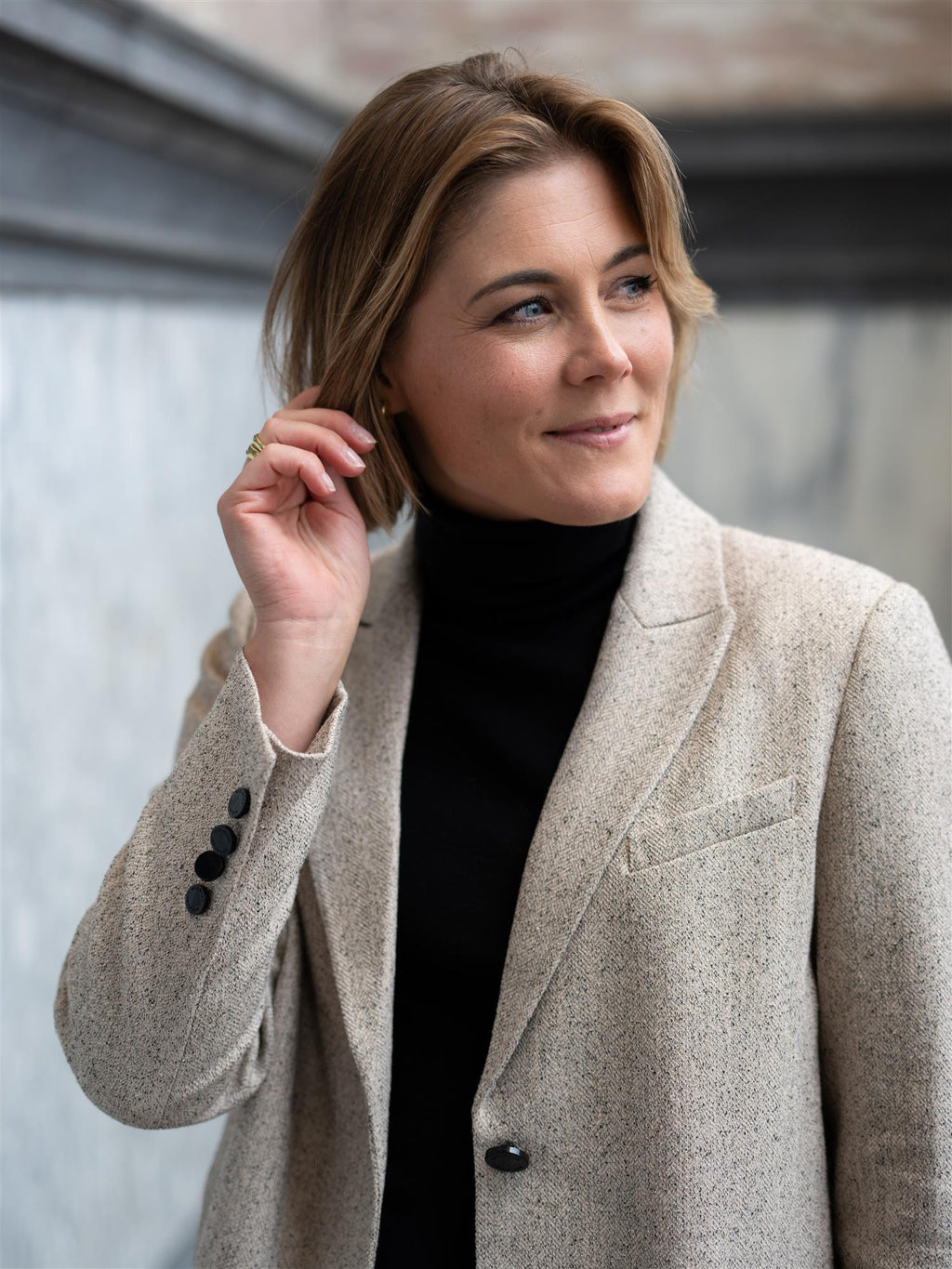 Mos Mosh Emery Merlin Blazer True camel