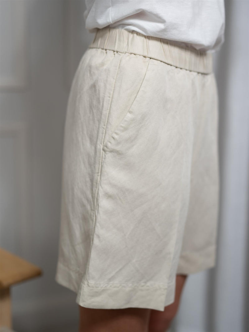 Gant Rel Linen Blend Pull On Shorts Putty