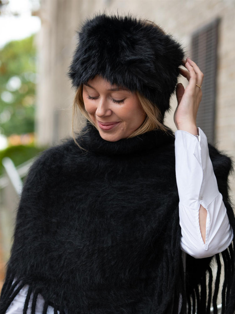 Ella&il Mia Fake Fur Headband Black