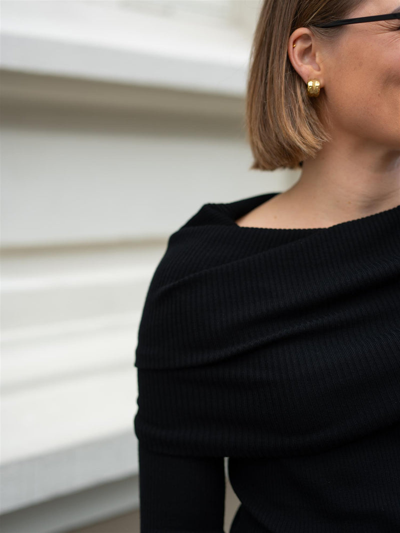 Christian Aks Delphine Merino Top Black