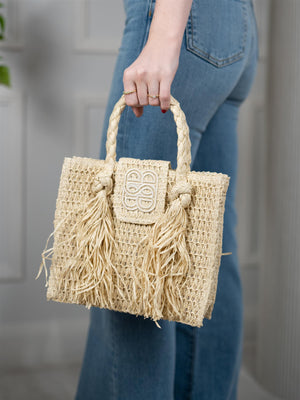 Ella&il Sigrid Straw Bag Beige