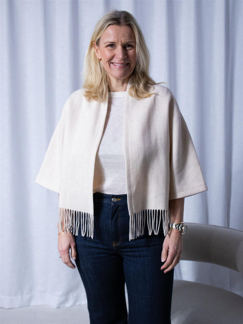 Christian Aks Keyla Lambswool Jacket Creme