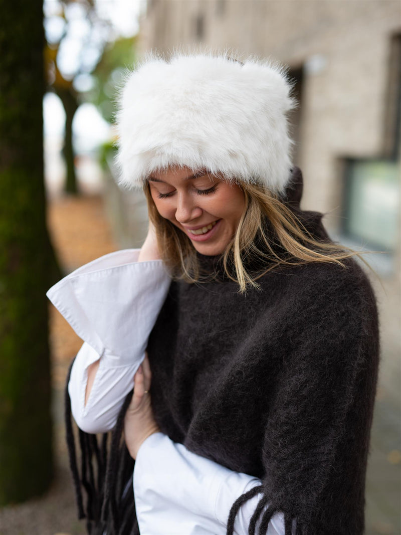 Ella&il Mia Fake Fur Headband White