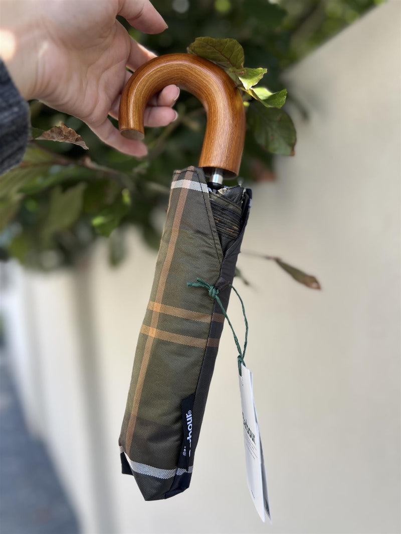Barbour Tartan Mini Umbrella