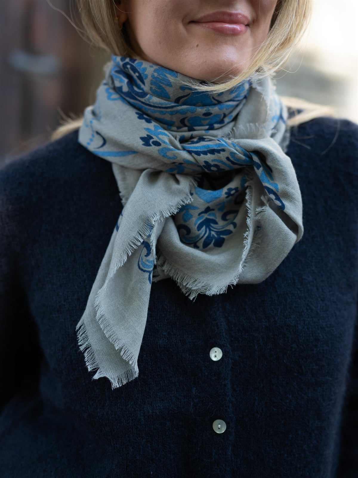 Scarf Bandana Blue Stone WS
