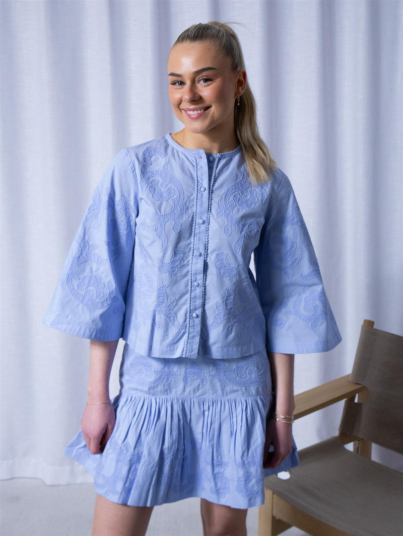 Ella&il Lotte Embroidery Blouse Lavender