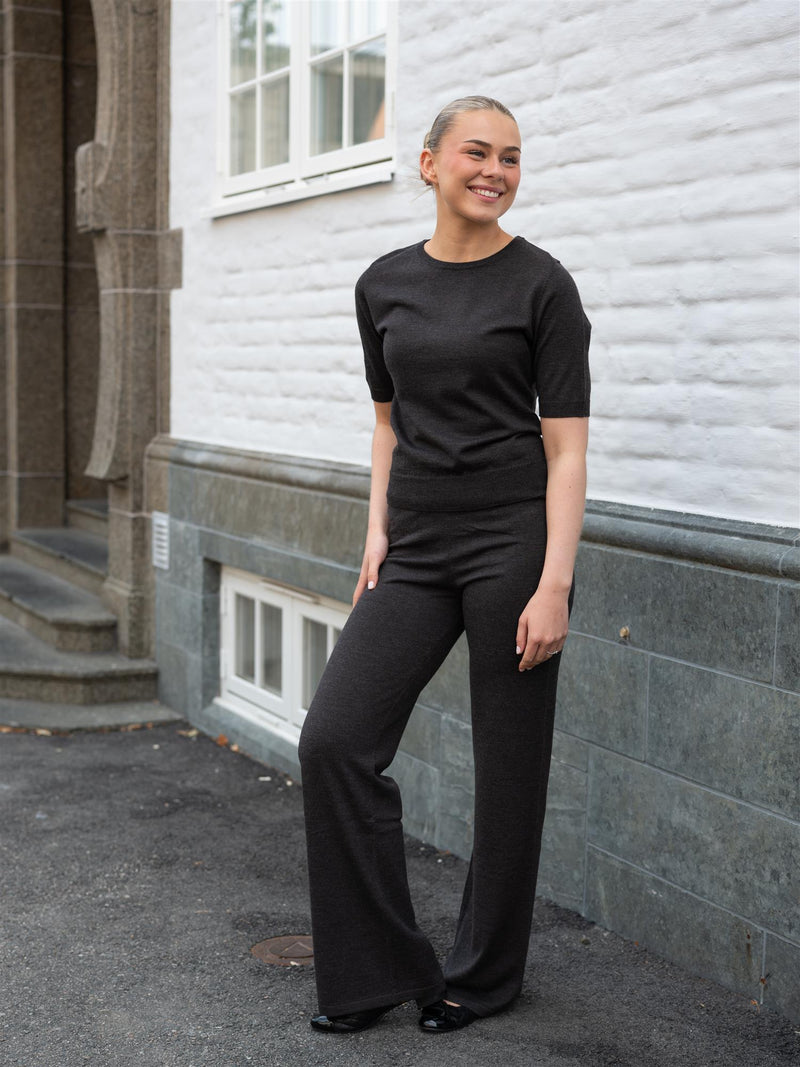 Ella&il Mubi Merino Pants Dark Brown