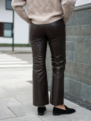 Dear Dharma Leather Pant Brown