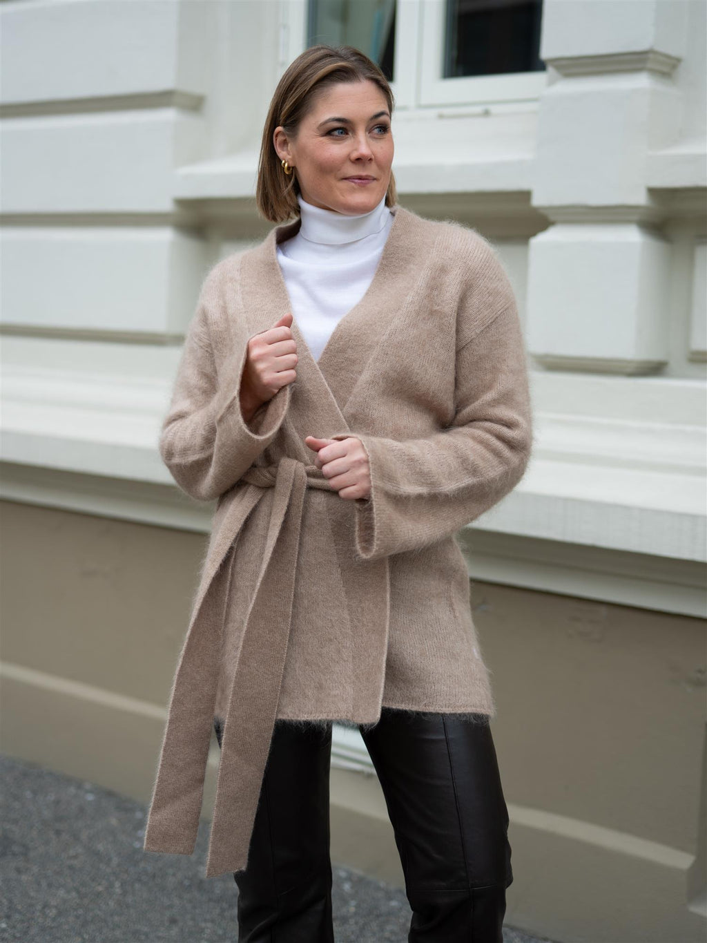 Ella&il Vera Chunky Cardigan Hazel Beige