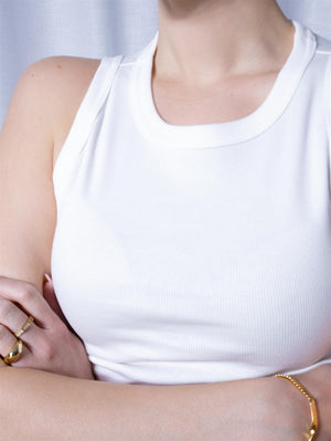 Gant High Neck Rib Tank Top