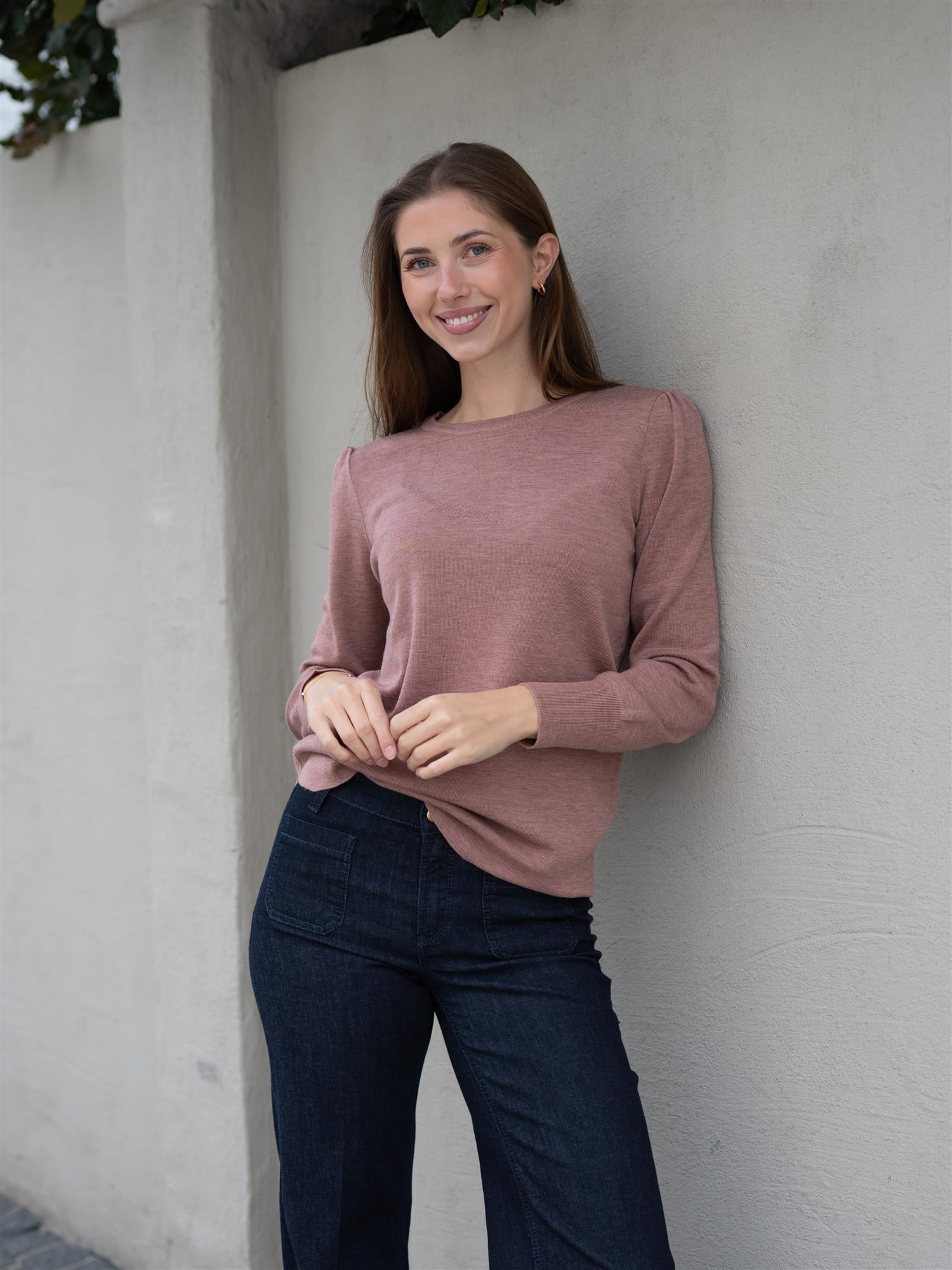 Mela Sweater Ash Rose Melange