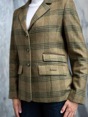 Barbour Carlby Tailored Jacket Dark Moss